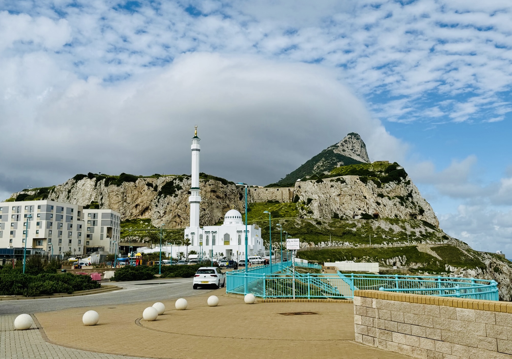 Gibraltar - lighthouse and the Rock